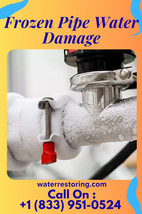 Frozen Pipe Water Damage in Central Garage, VA